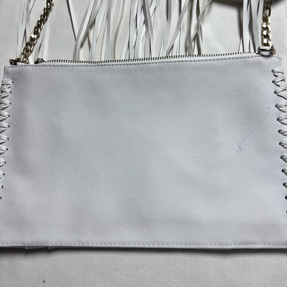River Island White Fringe Crossbody Bag - Picture 7 of 8